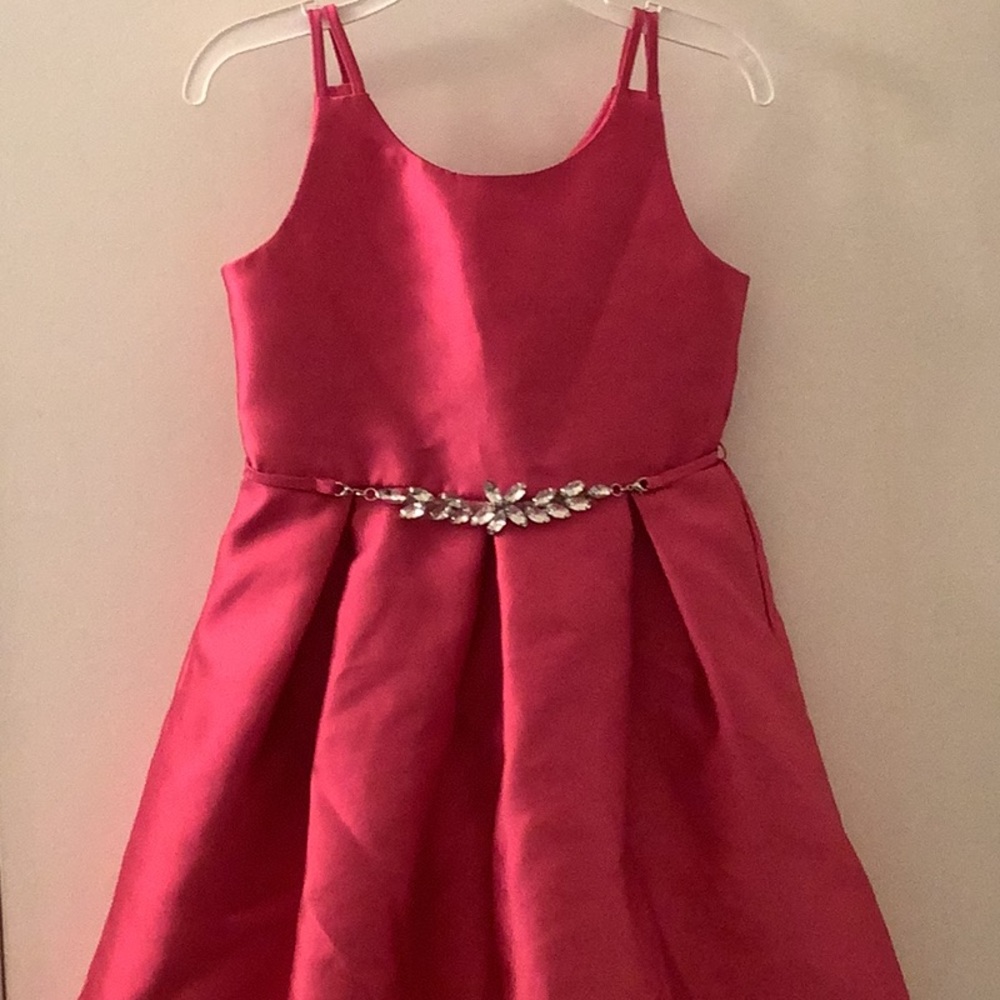Fuchsia Drees with Rhinestone Belt